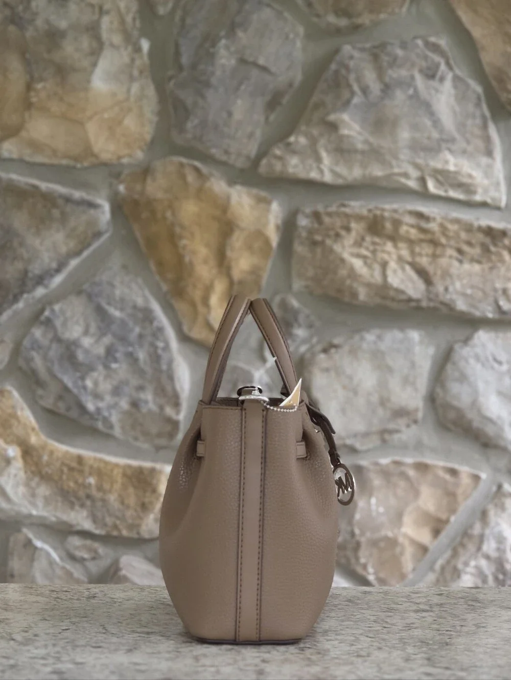 Michael Kors Carson Small Brown Satchel